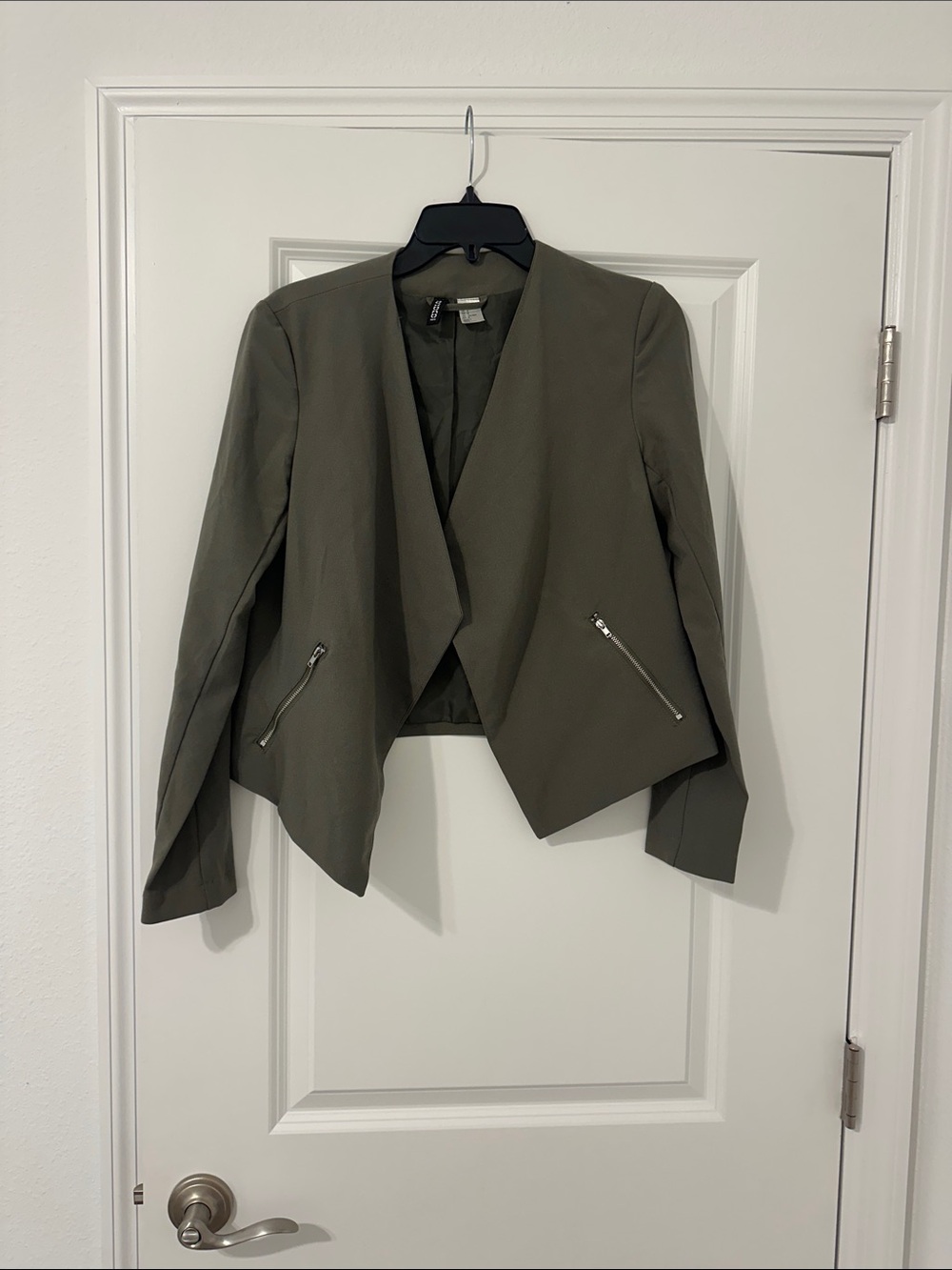 Stylish olive green blazer